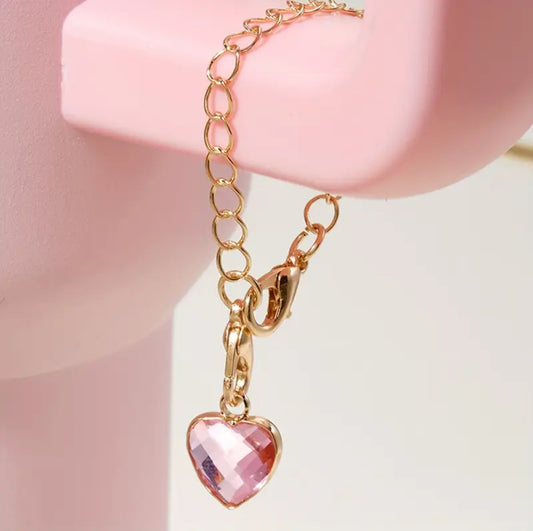Dije de asa corazón Rosa de Stanley