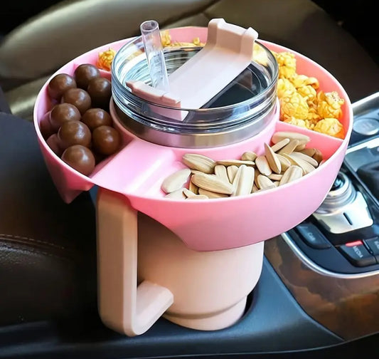 Porta Snack -  Rosa - plástico 40 onz