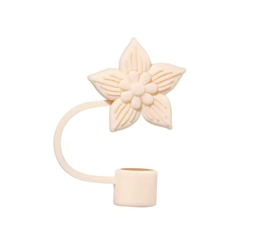 Protector de cañita flores - Beige