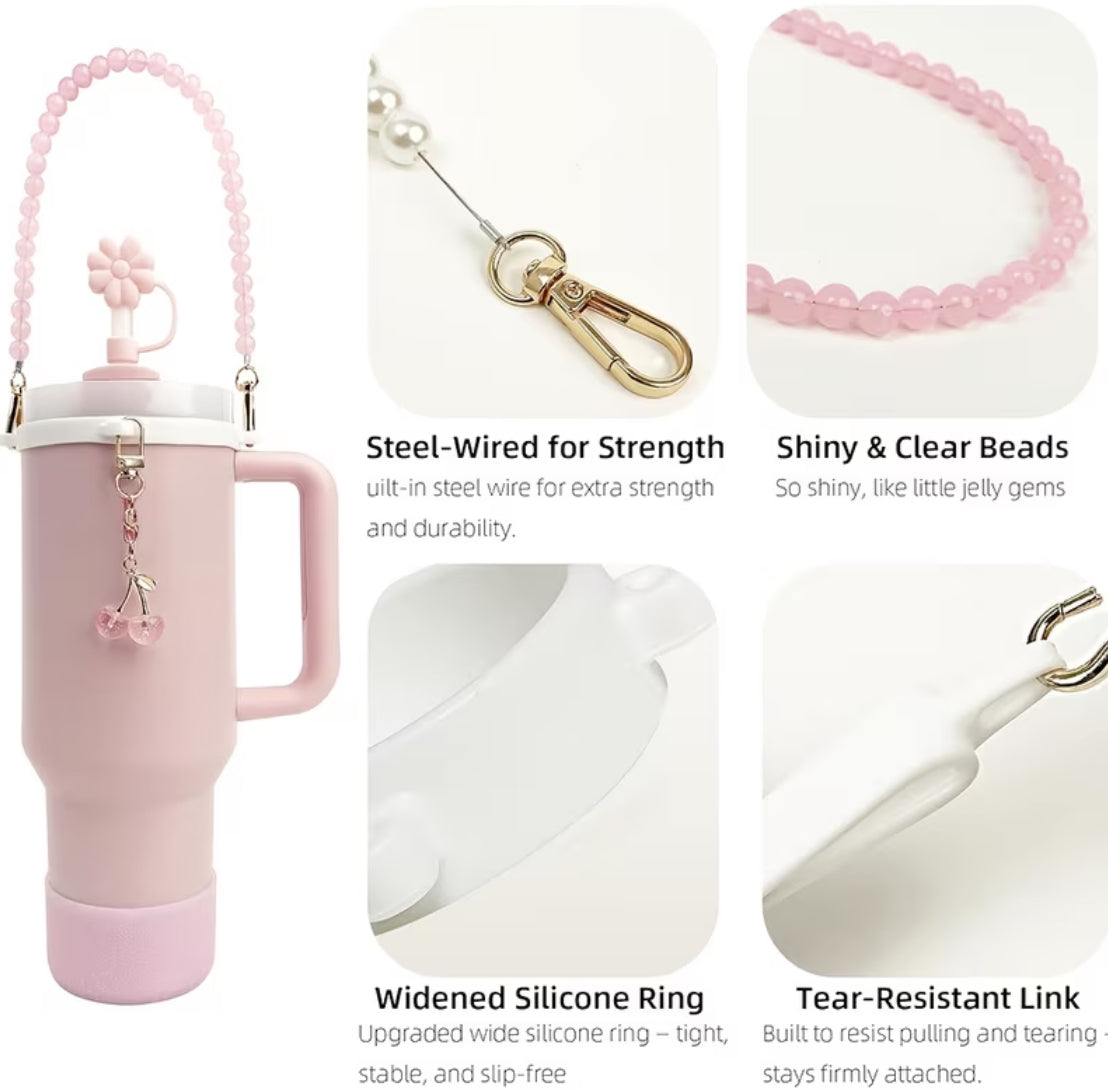 Set de accesorios de cuarzo // Rosa // 5 pc