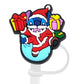 Protector de cañita stitch // Papa Noel