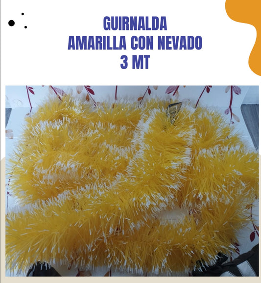 Guirnalda Amarilla con nevado 3 MT