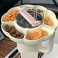 Porta snack 40 onz - Blanco marfil - Silicona - Forma de flor