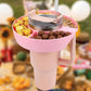 Porta Snack -  Rosa - plástico 40 onz