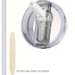 Tapa Hermética antiderrame desmontable /30 onz / Blanco