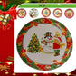 Platos de cerámica Papá Noel 🎅  Muñeco de nieve ⛄️ ,etc N 9 Pack de 3 pc   ( MOD KLOE )