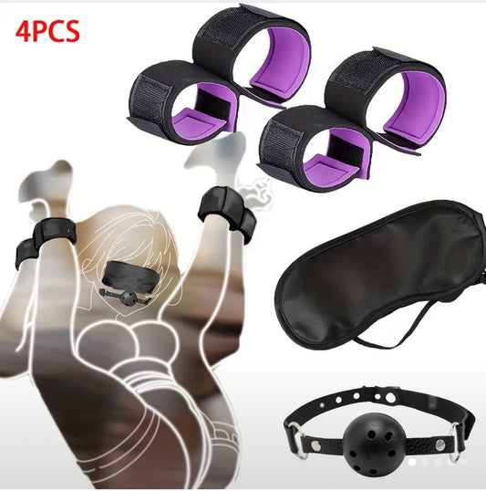 Conjunto de Ataduras para Manos y Pies de 4 Piezas