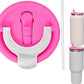 Tapa  antiderrame 2 en 1 // Rosa roja // 40 onz