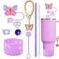 Set de protectores.8 pc // Púrpura / Mariposa