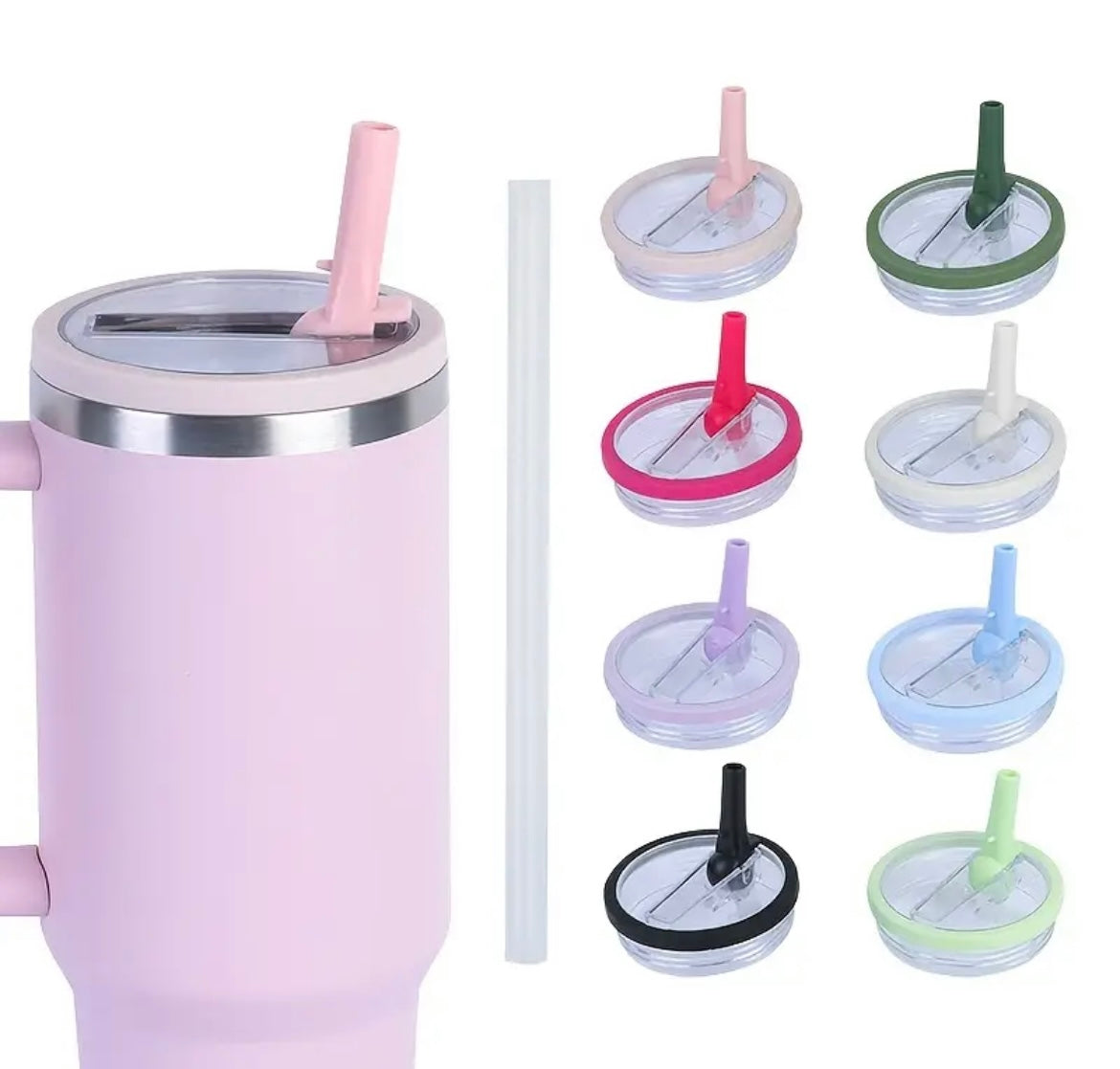 Tapa antiderrame acrílico Blanco  + sorbete