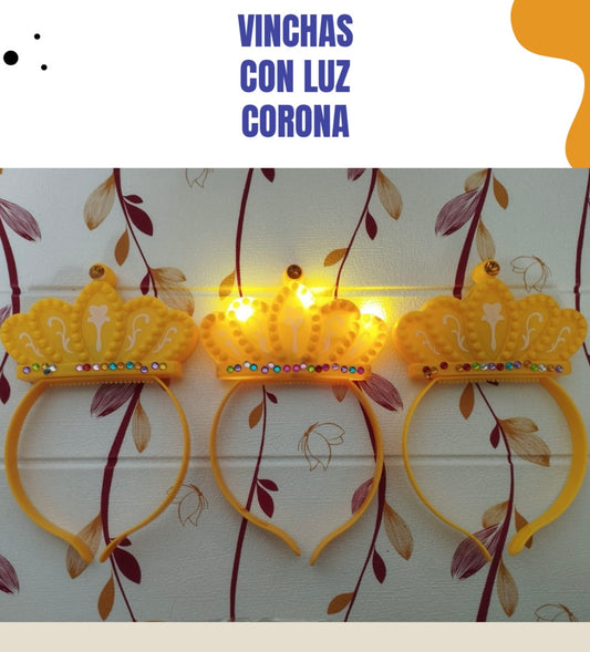 Vincha con luz corona 👑