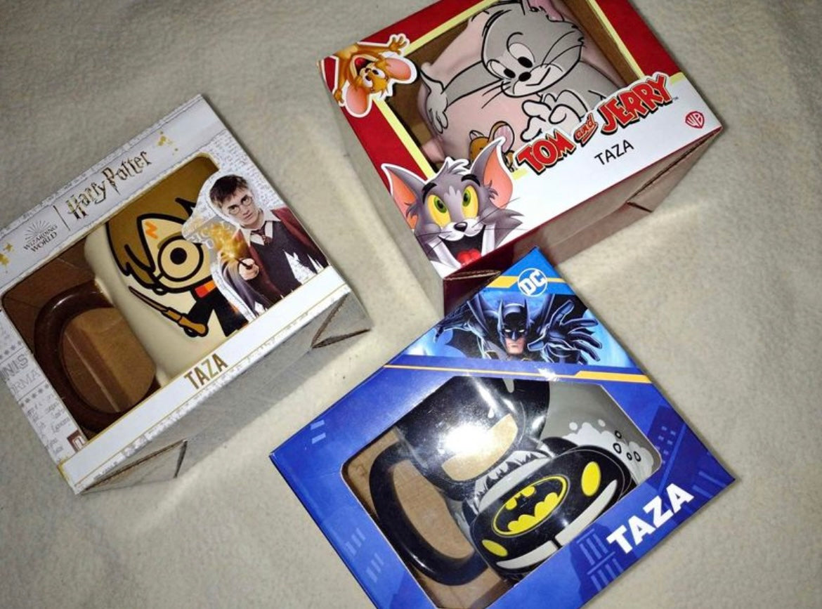 TAZAS DE PERSONAJES PARA COLECCIÓN
