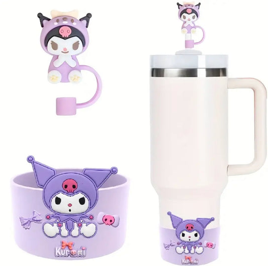 Set de Kuromi  protector + base // Lila