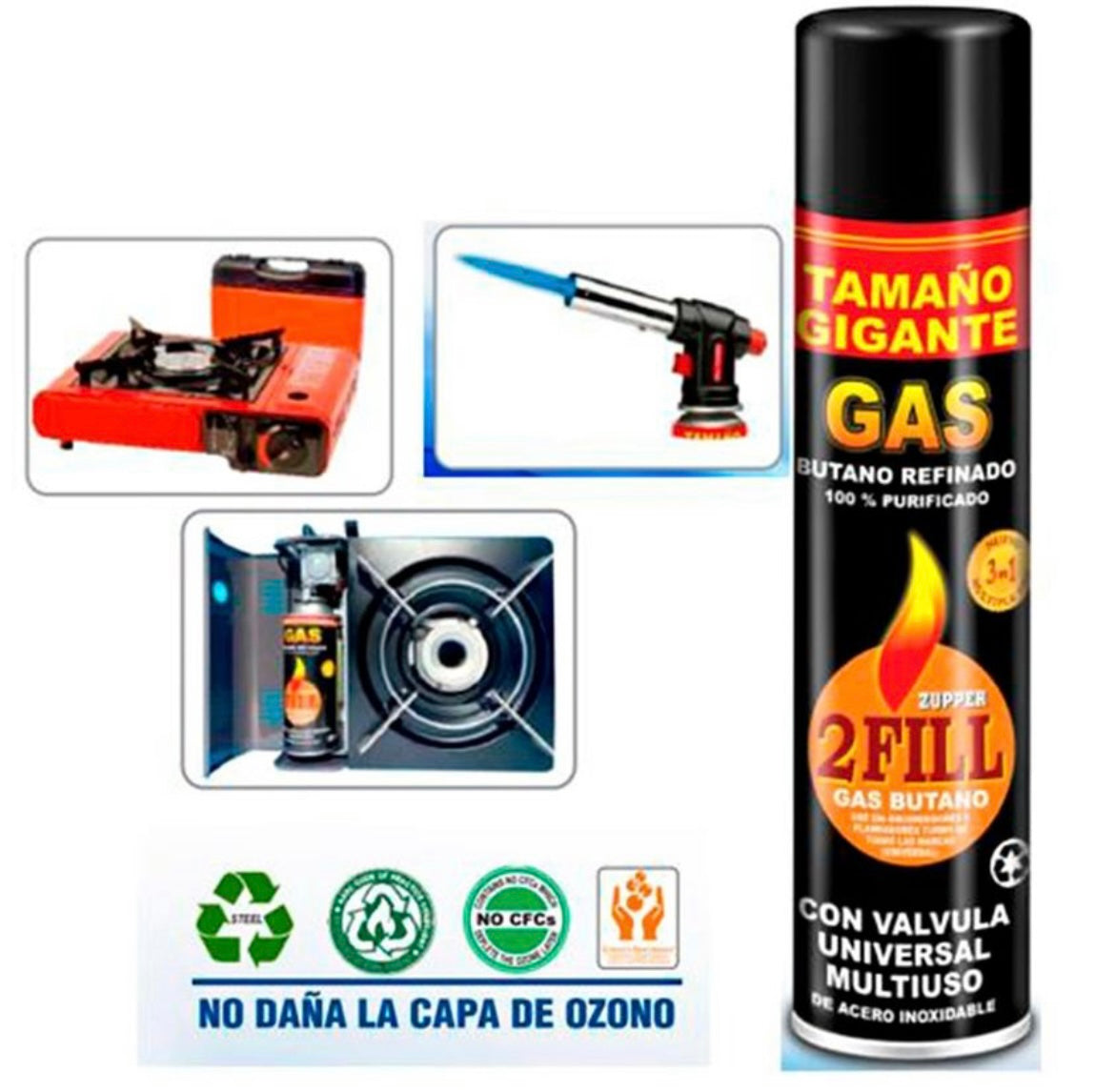 GAS UNIVERSAL ULTRA REFINADO PARA ENCENDEDORES FRISS 16oz 480ml