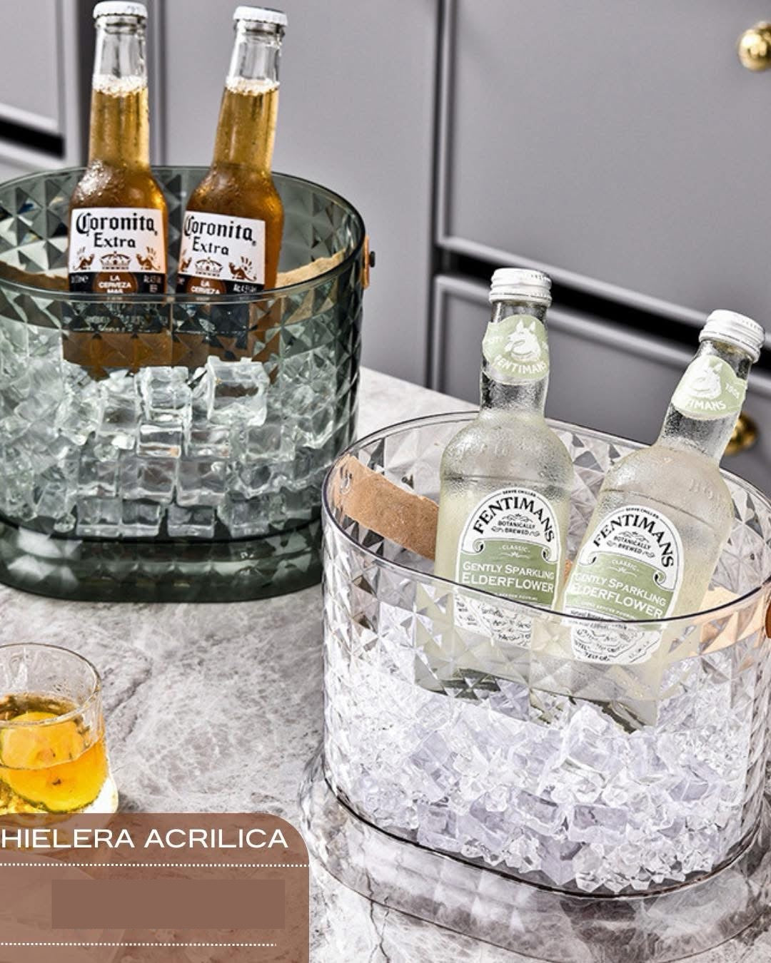 Hielera acrílica