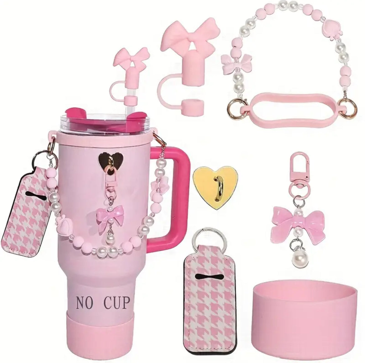 Set de accesorios  - Protectores // Rosa  // 6 pc //