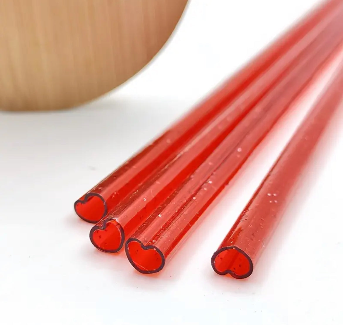 Cañita - Sorbete corazón ❤️ / Rojo