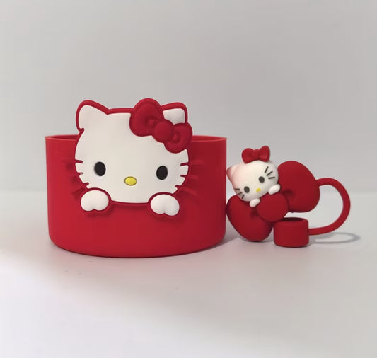 Set Kitty // 2 pc // Rojo
