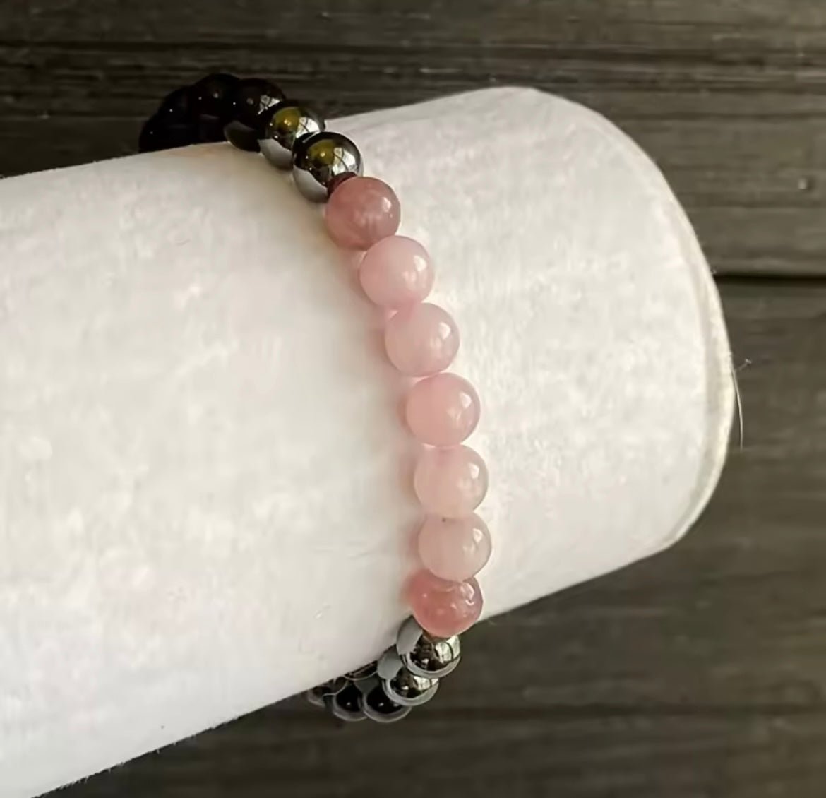 Pulsera  pasión de cuarzo rosa