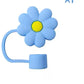 Protector de cañita  flor celeste