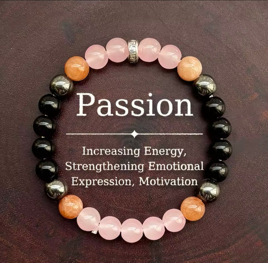 Pulsera  pasión de cuarzo rosa