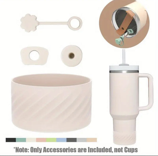 Set antiderrame + base o Protector // blanco marfil
