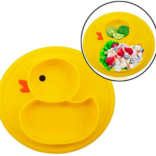 Plato de Silicona Pato (SOLO AMARILLO Y AZUL)