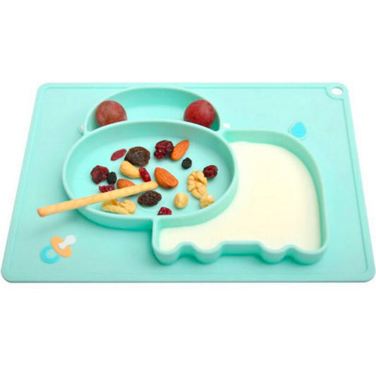 Plato de Silicona Vaquita Modelo 2 (SOLO ROSADO Y CELESTE)