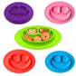 Plato silicona Feliz (SOLO ROSADO, AZUL, VERDE, ANARANJADO Y ROJO)