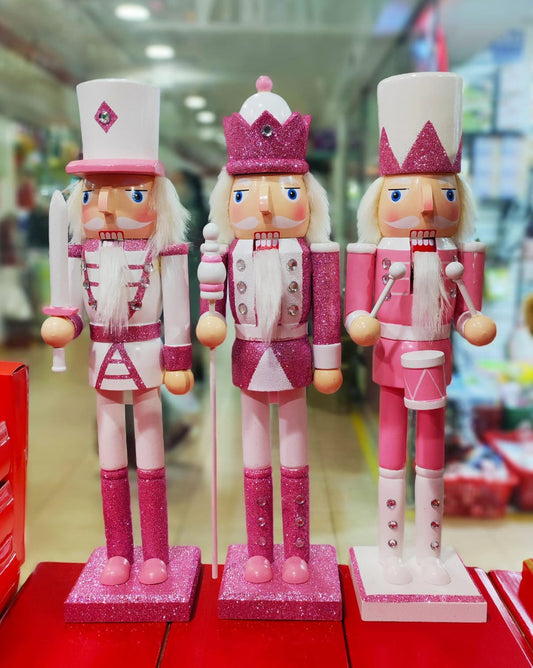 CASCANUECES PINK NAVIDEÑO 38 CM