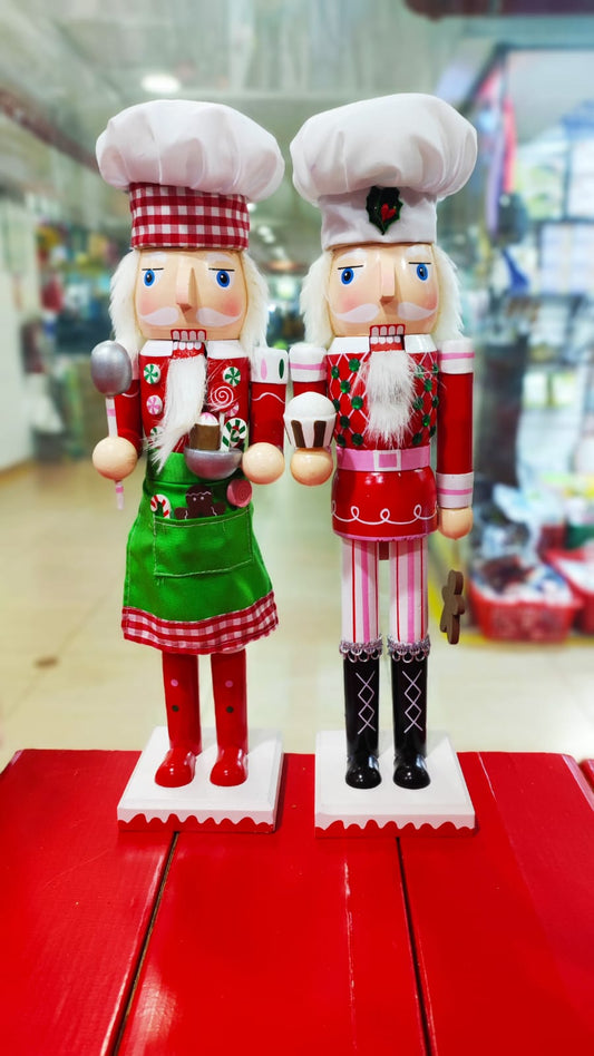 CASCANUECES COCINERO NAVIDEÑO 38CM