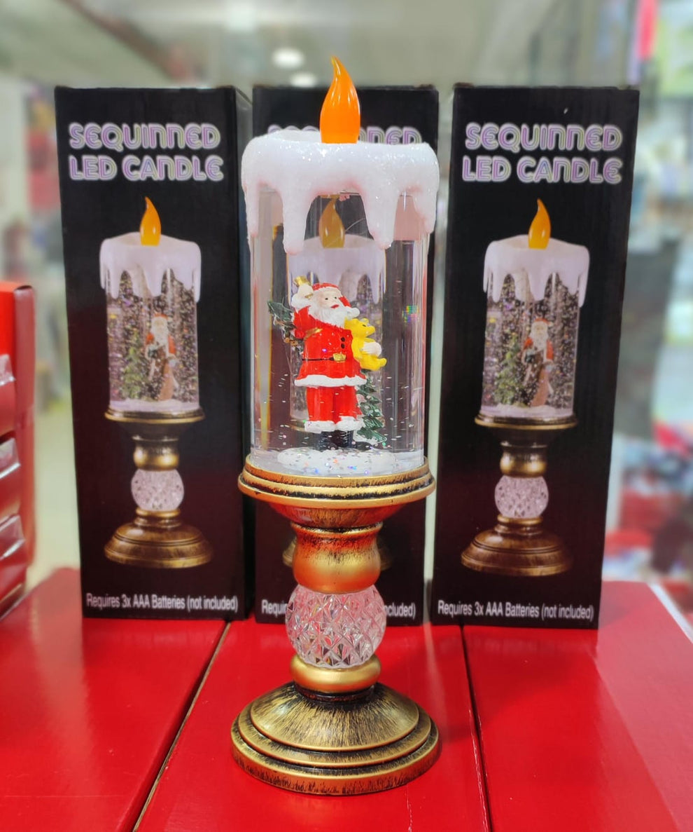 CANDELABRO NAVIDEÑO EN FORMA DE VELO