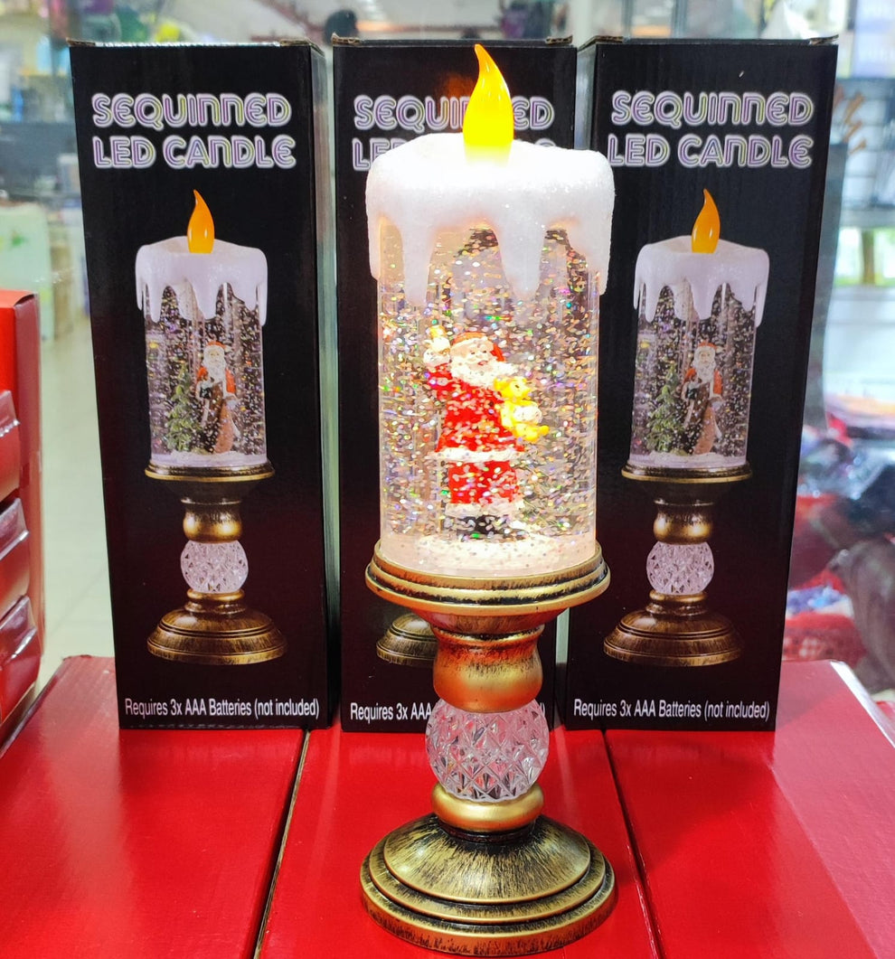 CANDELABRO NAVIDEÑO EN FORMA DE VELO