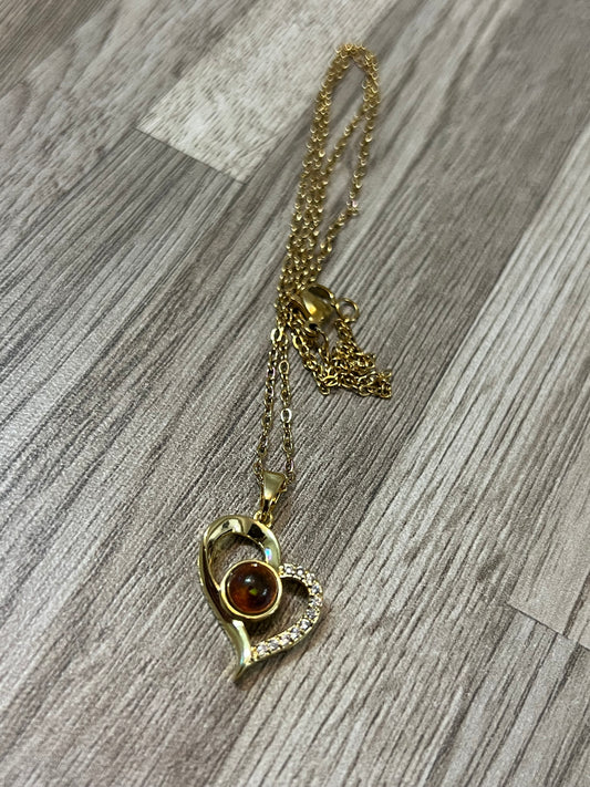 Collar corazón  emociones