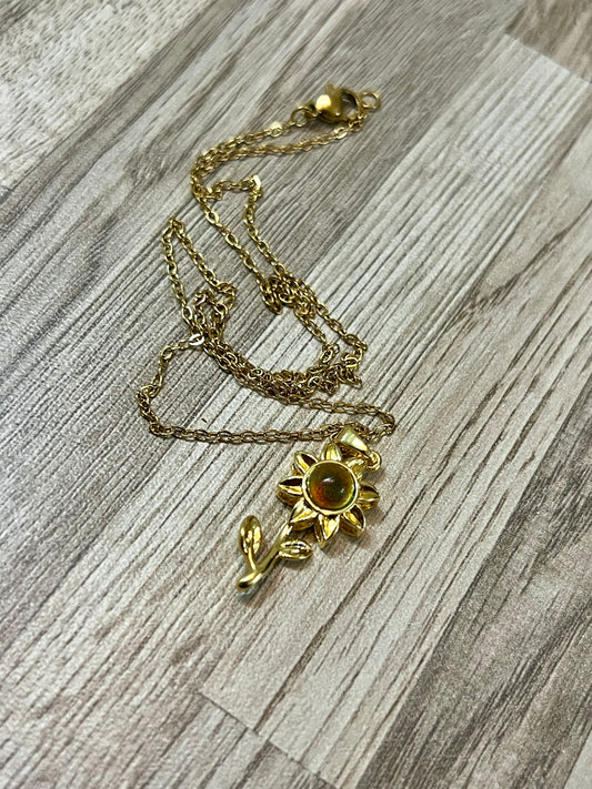 Collar girasol emociones