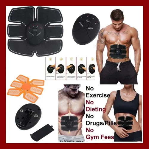 Beauty Body Mobile Gym 6 Pack EMS para Hombres y Mujeres estimulación eléctrica Muscular