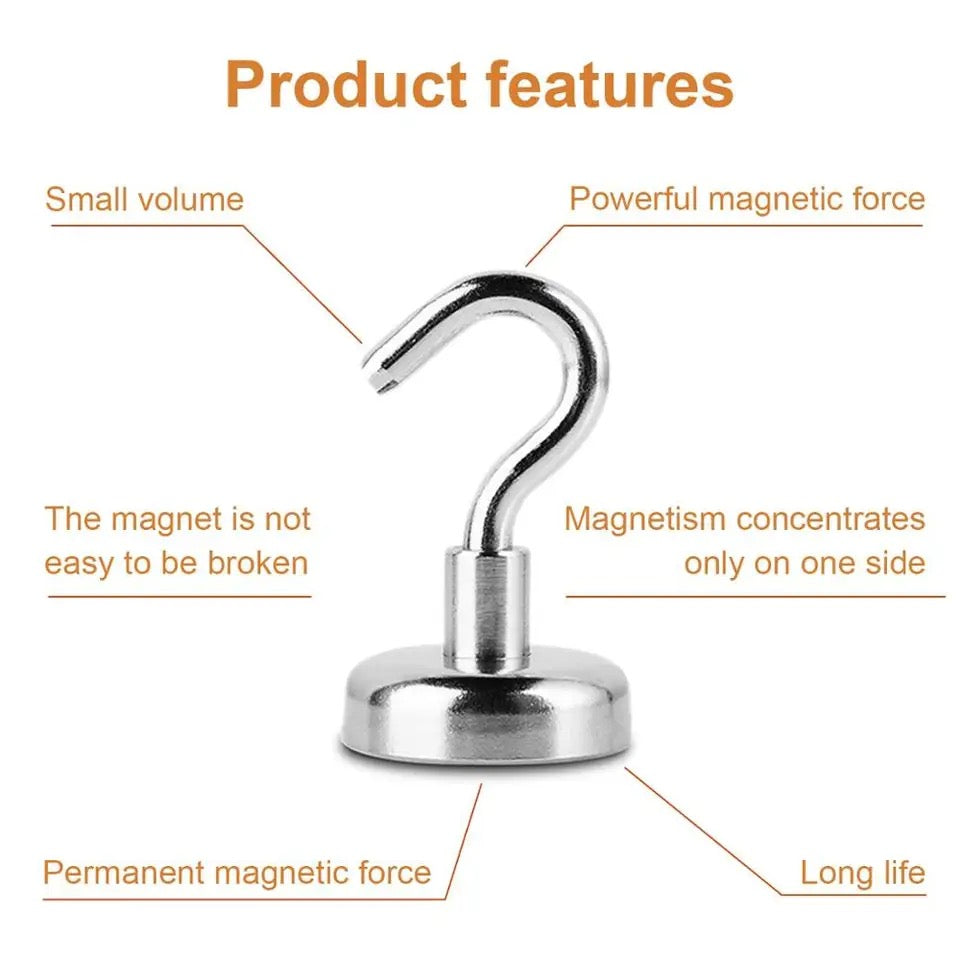Gancho Magnetico de aluminio 12 mm