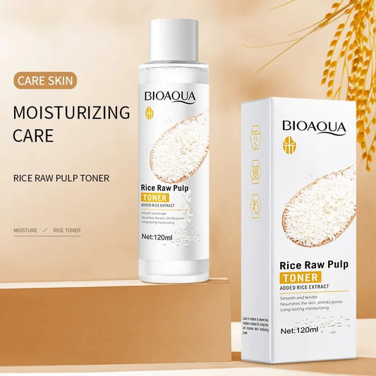 TONICO LOCIÓN FACIAL DE ARROZ BIOAQUA RICE RAW PULP 120 ML