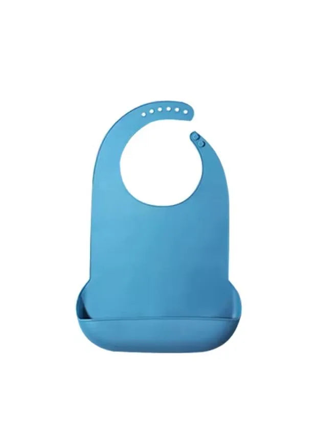 Babero Adulto de Silicona, Tamaño Grande 52*36 cm, Ideal para Comer sin Manchar