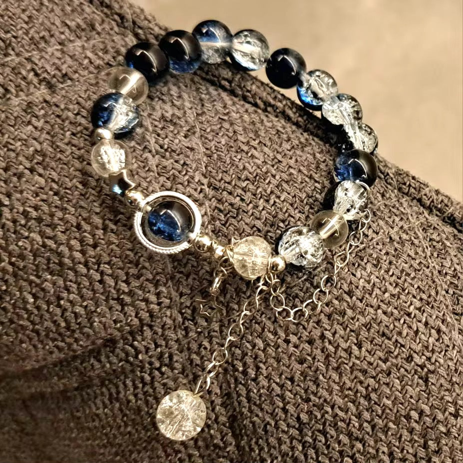 Pulsera estrella brillante azul
