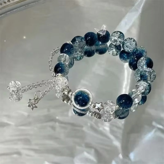 Pulsera estrella brillante azul