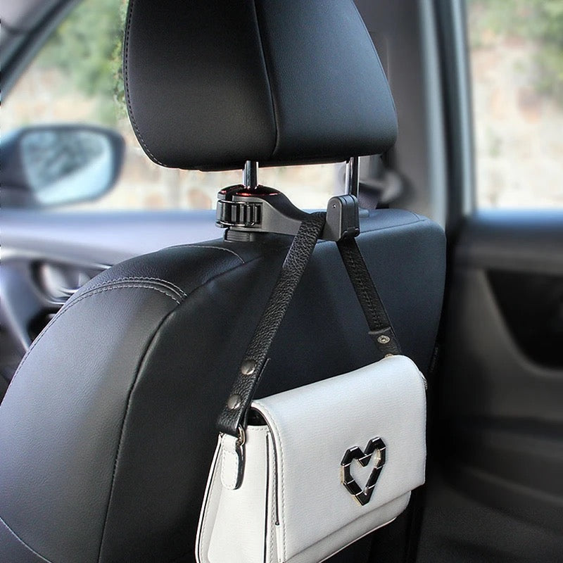 Gancho o colgador 3 en 1  de asiento trasero  ( set 2 )