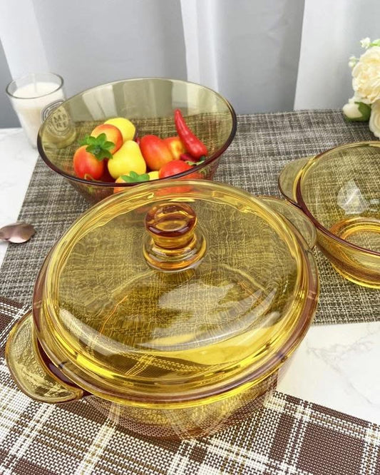 Bowl de vidrio con tapa 500ml