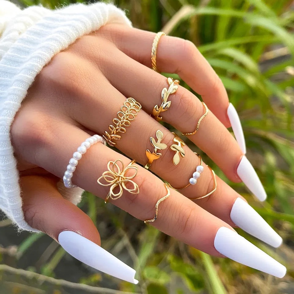 Anillos & Nudillos Betty ( 10 pc )