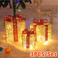 Cajas de Regalo de navidad con luces ( 3 pc )