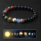 Pulsera galaxia celestial de 8 planetas