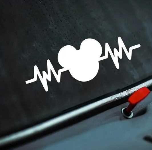 Calcomanía Latido del Corazón de Mickey Mouse