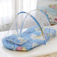 MOSQUITERO PARA BEBE MALLA CON COLCHA OSITO MOD 1 (COLORES SURTIDOS )