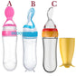 cuchara alimentadora en bolsa ( 90 ML colores) (ROSADO, AZUL )