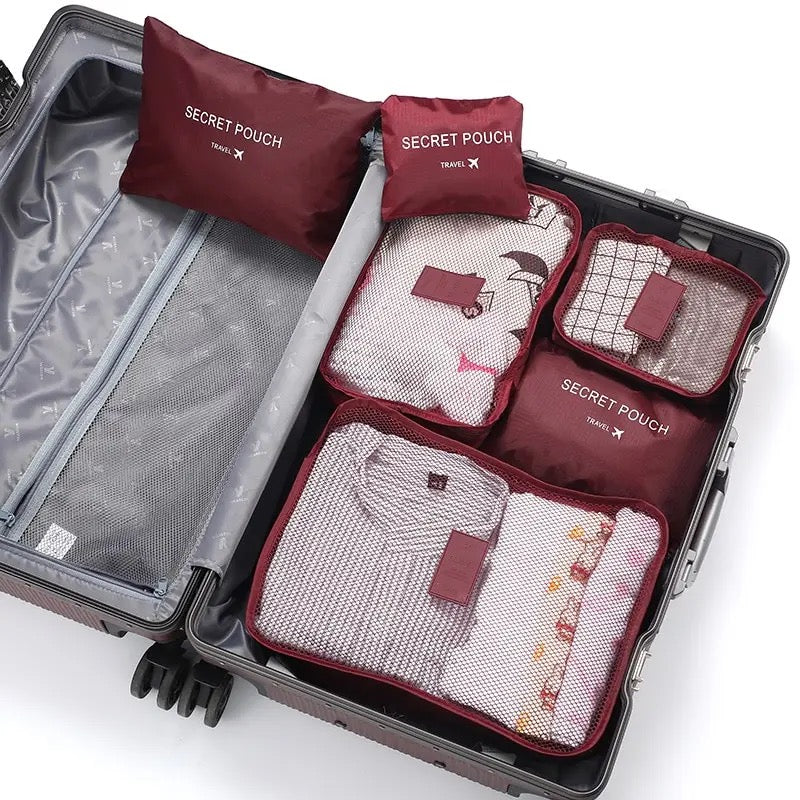 ORGANIZADORES DE MALETA, BOLSO IMPERMEABLE DE 6 PIEZAS
